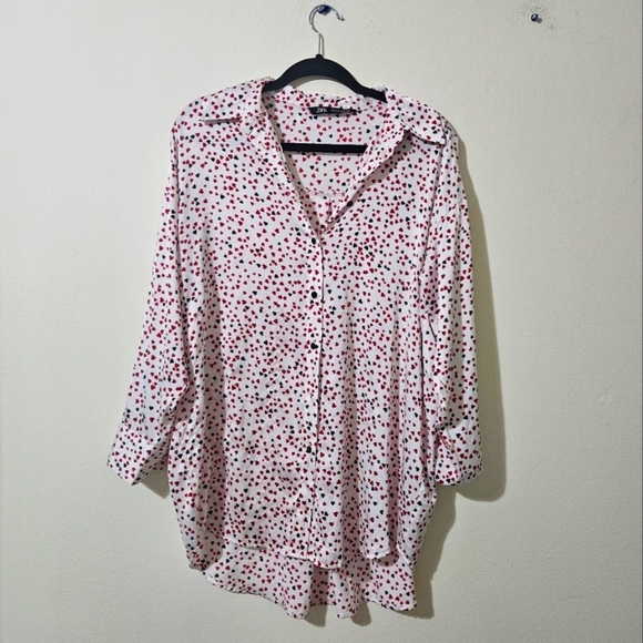 Zara Heart Blouse - Picture 1 of 8